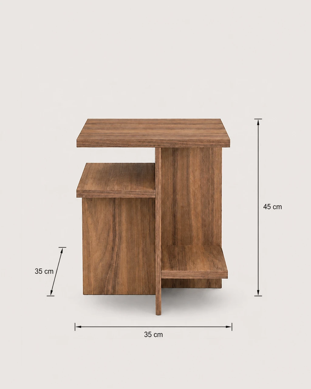 Dimensions diagram — Elvis Square Side Table - 35×35 cm