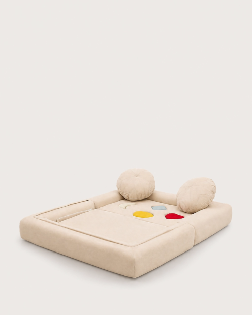 Billie Kids' 2-Seater Sofa Bed in Fabric - Vacuum-Packed