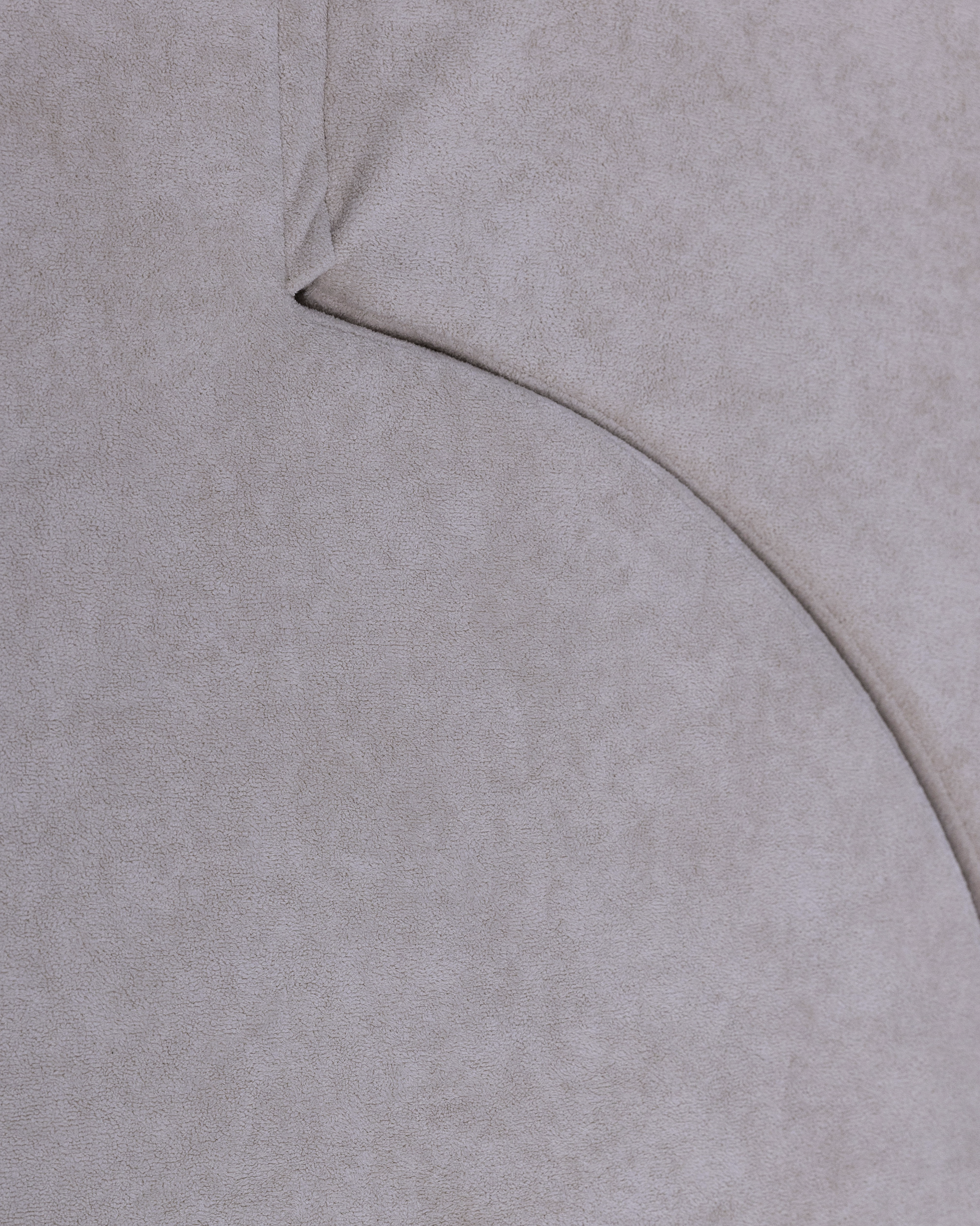 Detail of Lennon 2-Seater Sofa Bed upholstery in taupe fabric