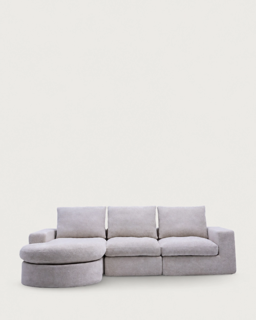 Prince 3-Seater Modular Chaise Longue Sofa - Vacuum-Packed