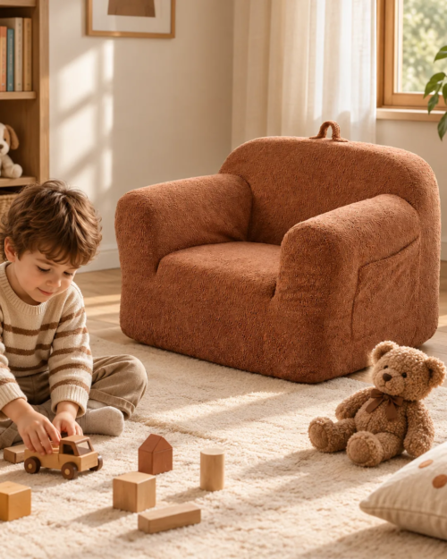 Cobain Kids' Upholstered Armchair - Vacuum-Packed