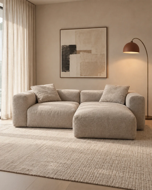 Django 3-Seater Modular Chaise Longue Sofa - Vacuum-Packed