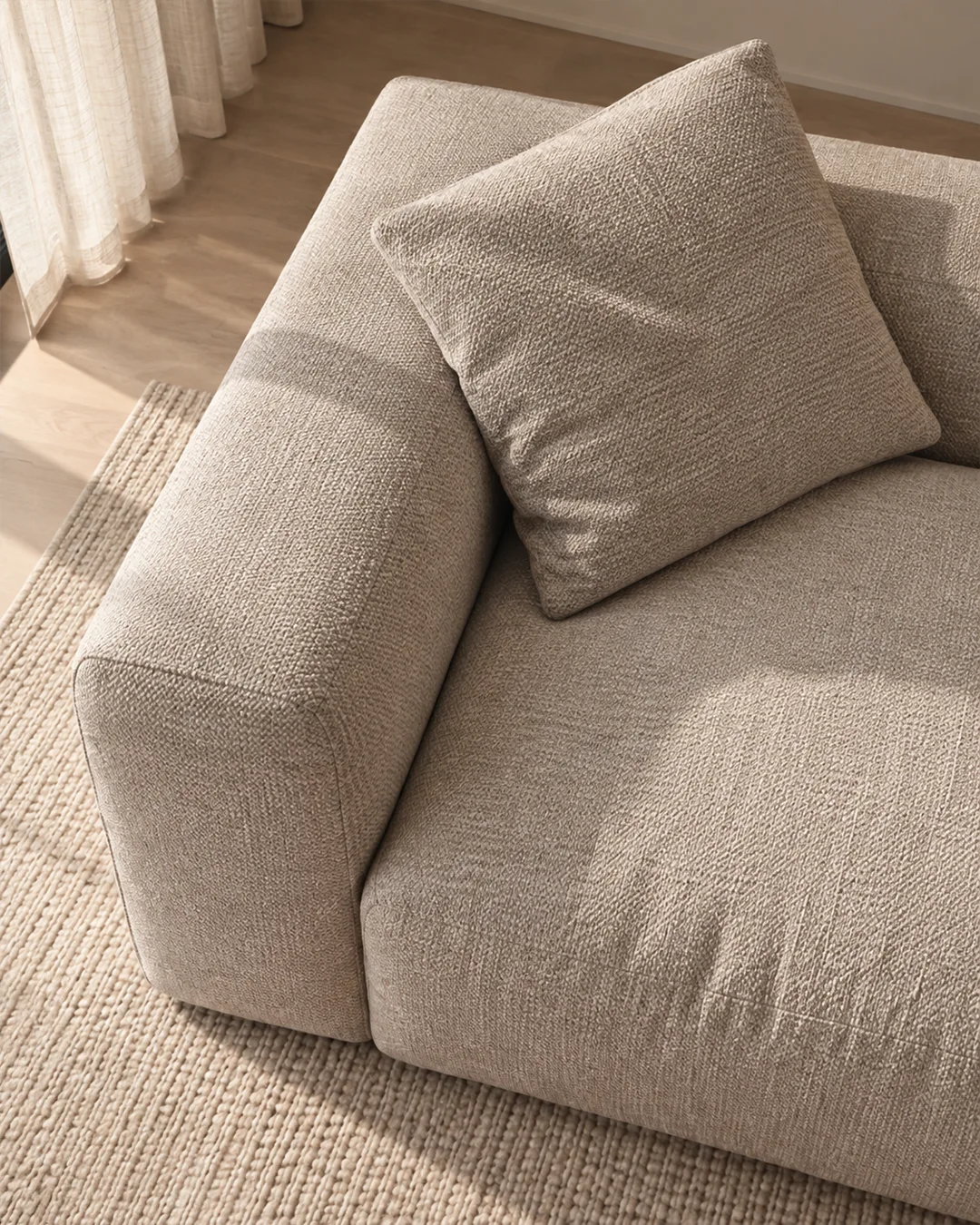 Django 3-Seater Modular Chaise Longue Sofa - Vacuum-Packed - Image 7