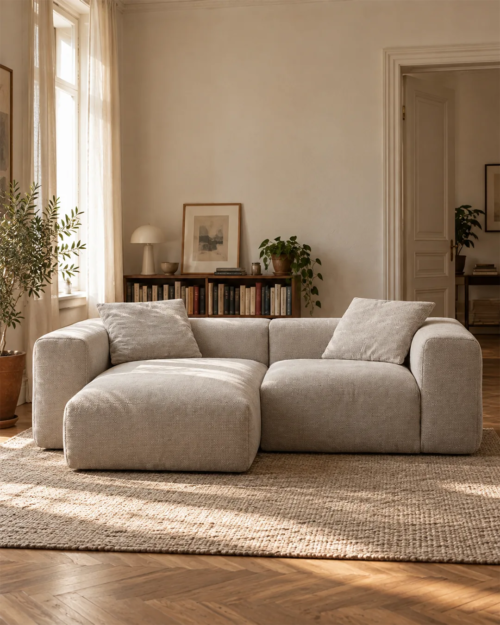Django 3-Seater Modular Chaise Longue Sofa - Vacuum-Packed