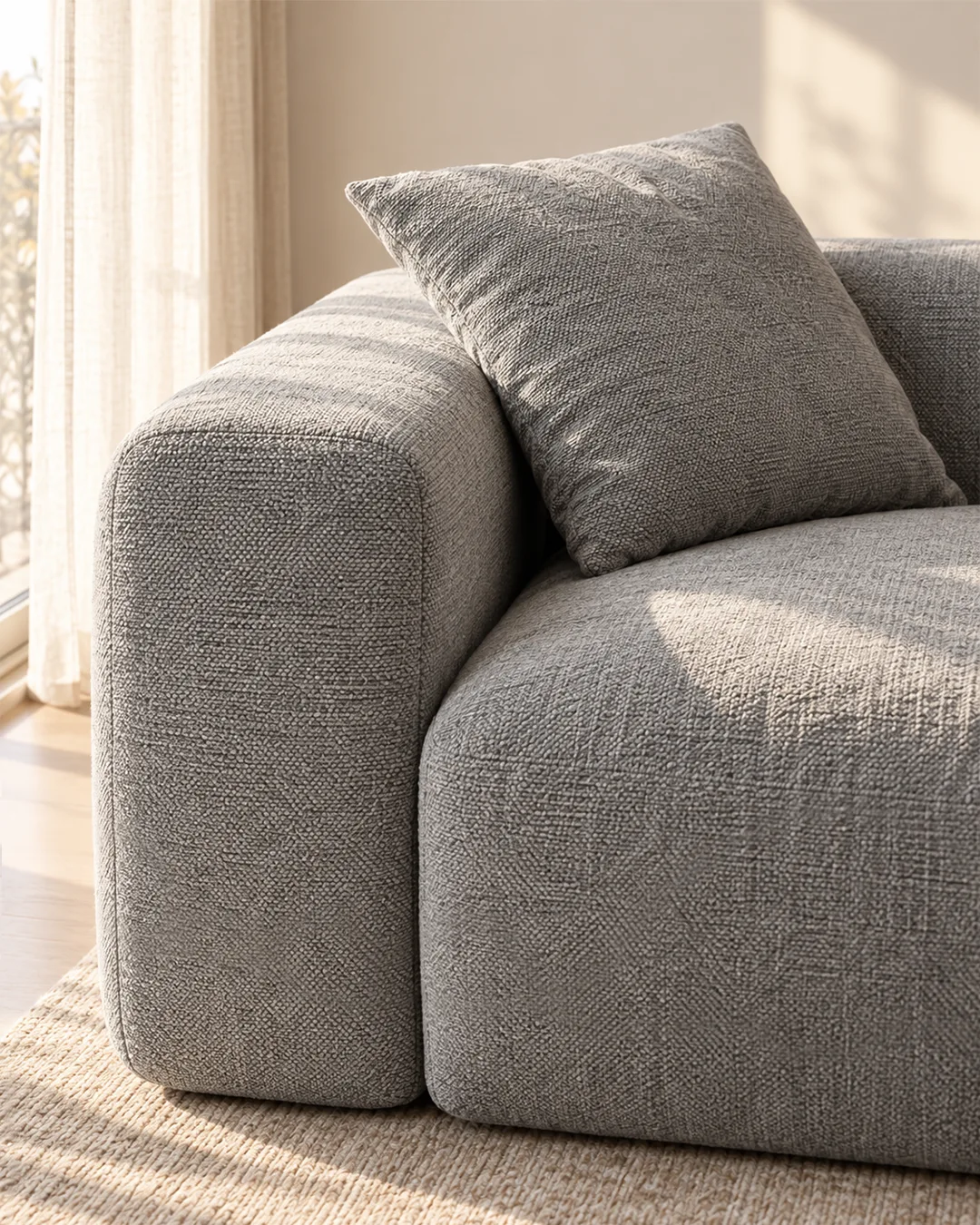 Django 3-Seater Modular Chaise Longue Sofa - Vacuum-Packed - Image 7