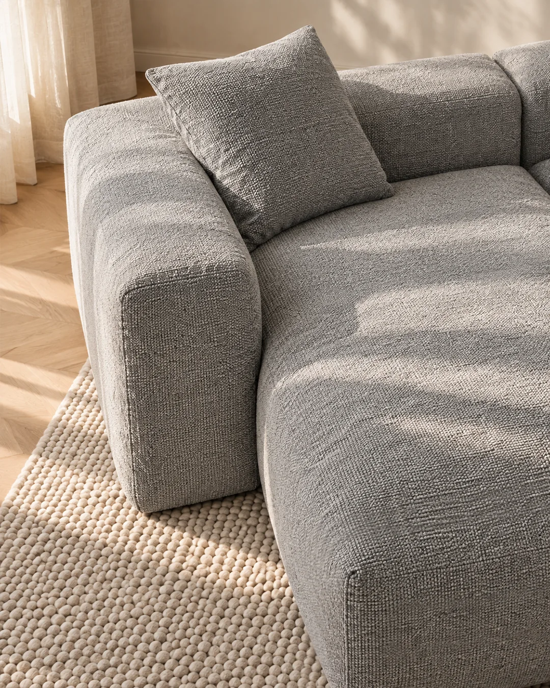 Django 3-Seater Modular Chaise Longue Sofa - Vacuum-Packed - Image 7