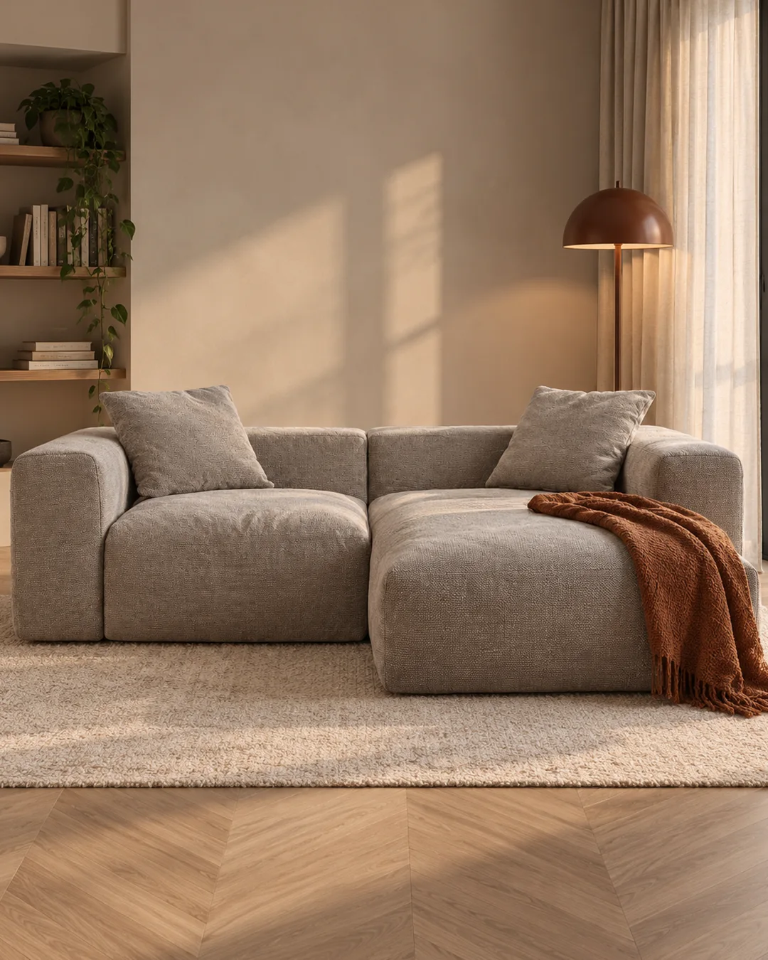 Django 3-Seater Modular Chaise Longue Sofa - Vacuum-Packed