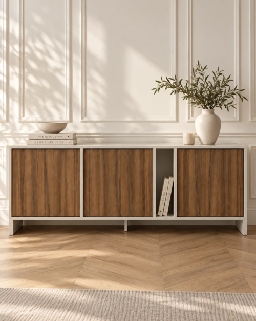 Elvis Rectangular 3-Door Sideboard - 193×50 cm