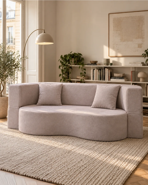 Lennon 2-Seater Sofa Bed in Fabric - Vacuum-Packed