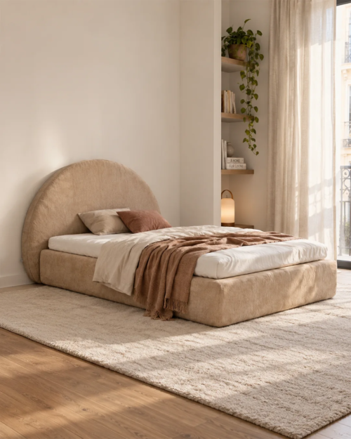 Marlene Upholstered Bed – Vacuum-Packed