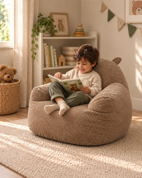 Nina Kids' Upholstered Armchair - Vacuum-Packed